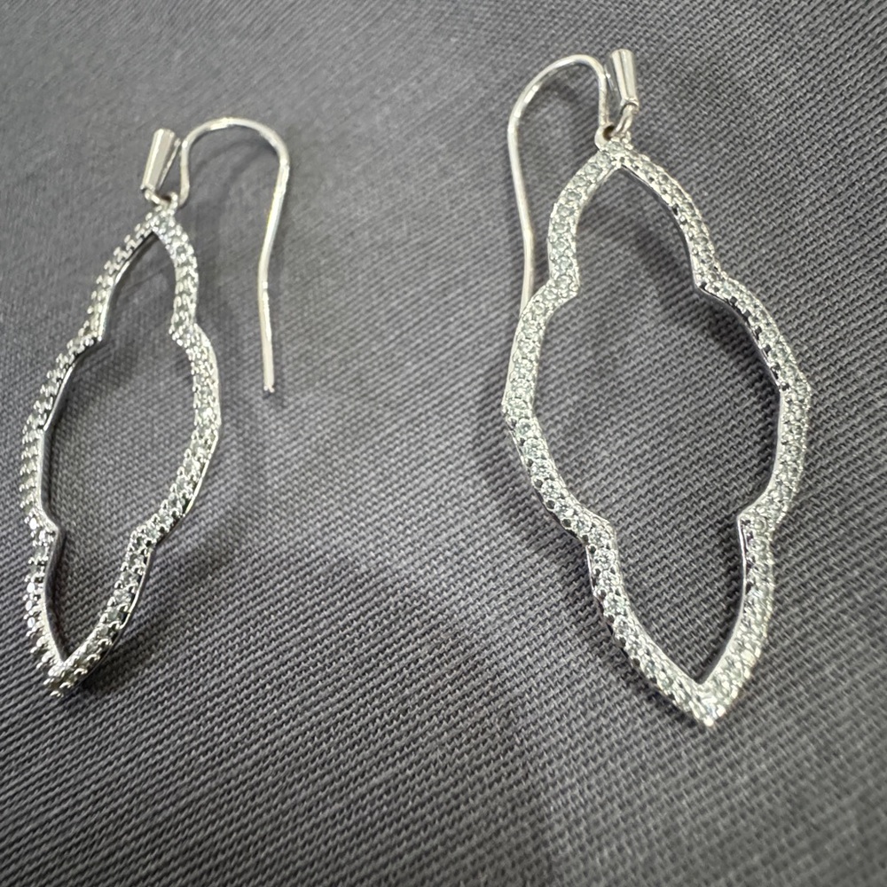 Kendra Scott KS abbie drop earrings crystal - Picture 4 of 11